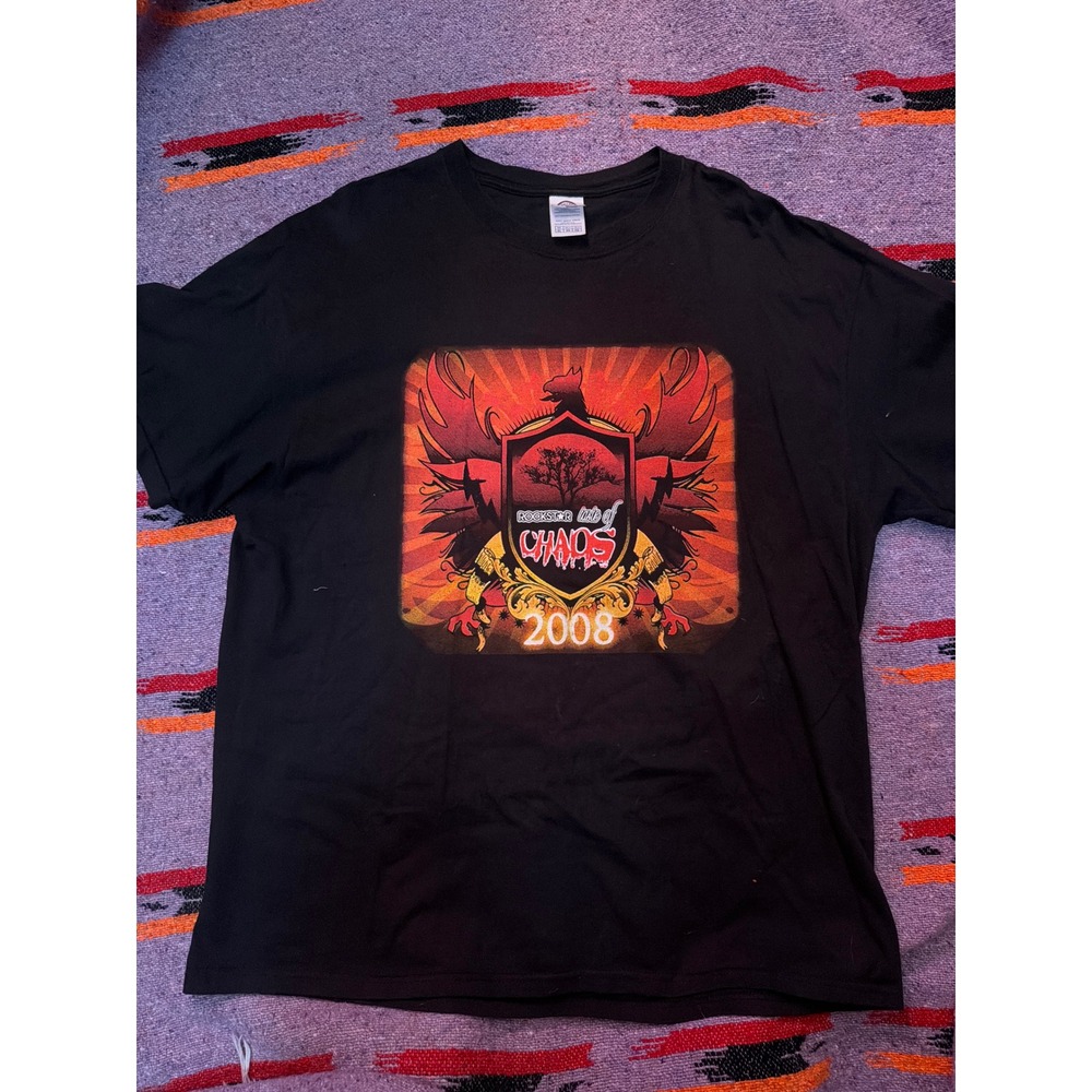 Vintage 2008 Rockstar Taste of Chaos Tour Shirt Avenged Sevenfold BFMV XL Black